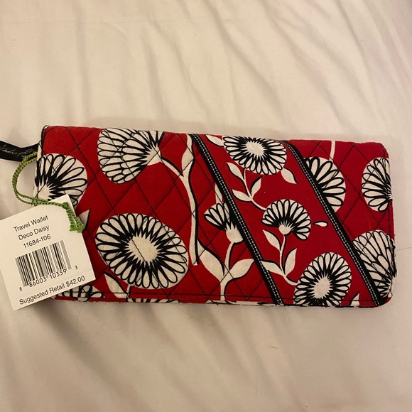 Vera Bradley Bags Nwt Vera Bradley Travel Wallet Deco Daisy Pattern